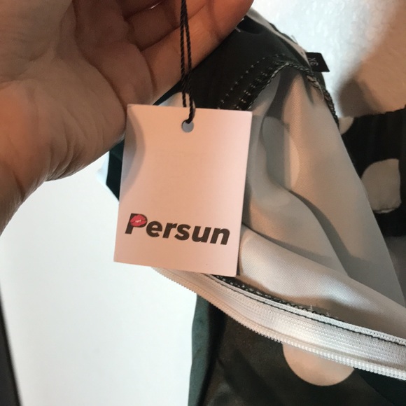 Vintage inspired Green and white Polkadotted long skirt size 3X fits like 2X - Picture 8 of 8